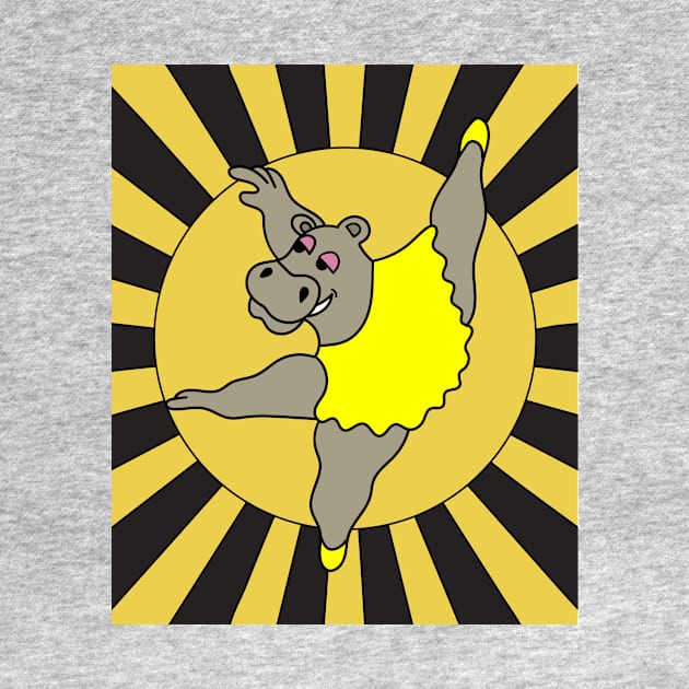 Dancing Ballerina Ballet Hippopotamus by flofin